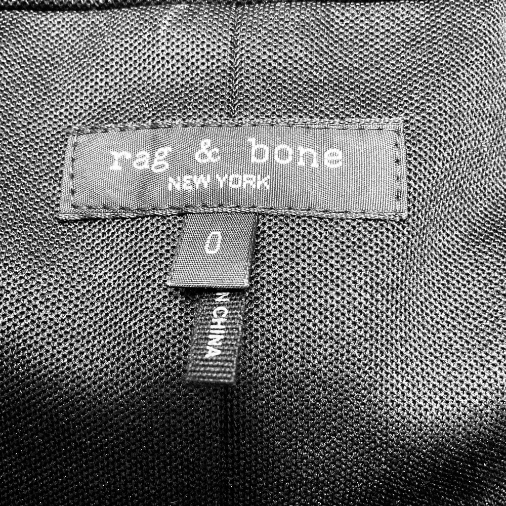 RAG & BONE BLACK BUTTON FRONT JACKET - image 4
